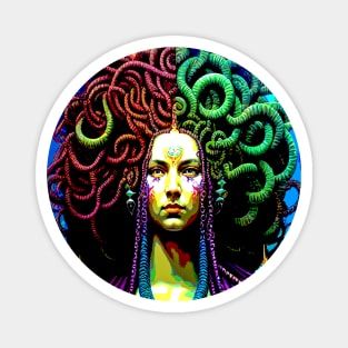 Beautiful Fierce Medusa Goddess Magnet